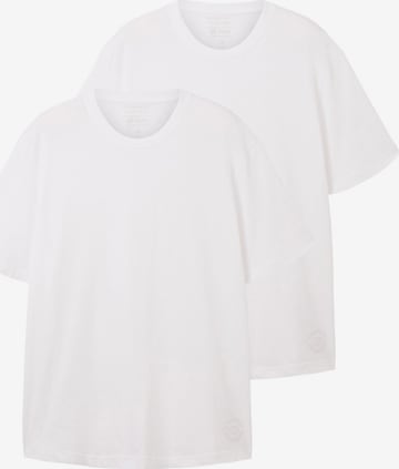 TOM TAILOR Men + - Camisa em branco: frente
