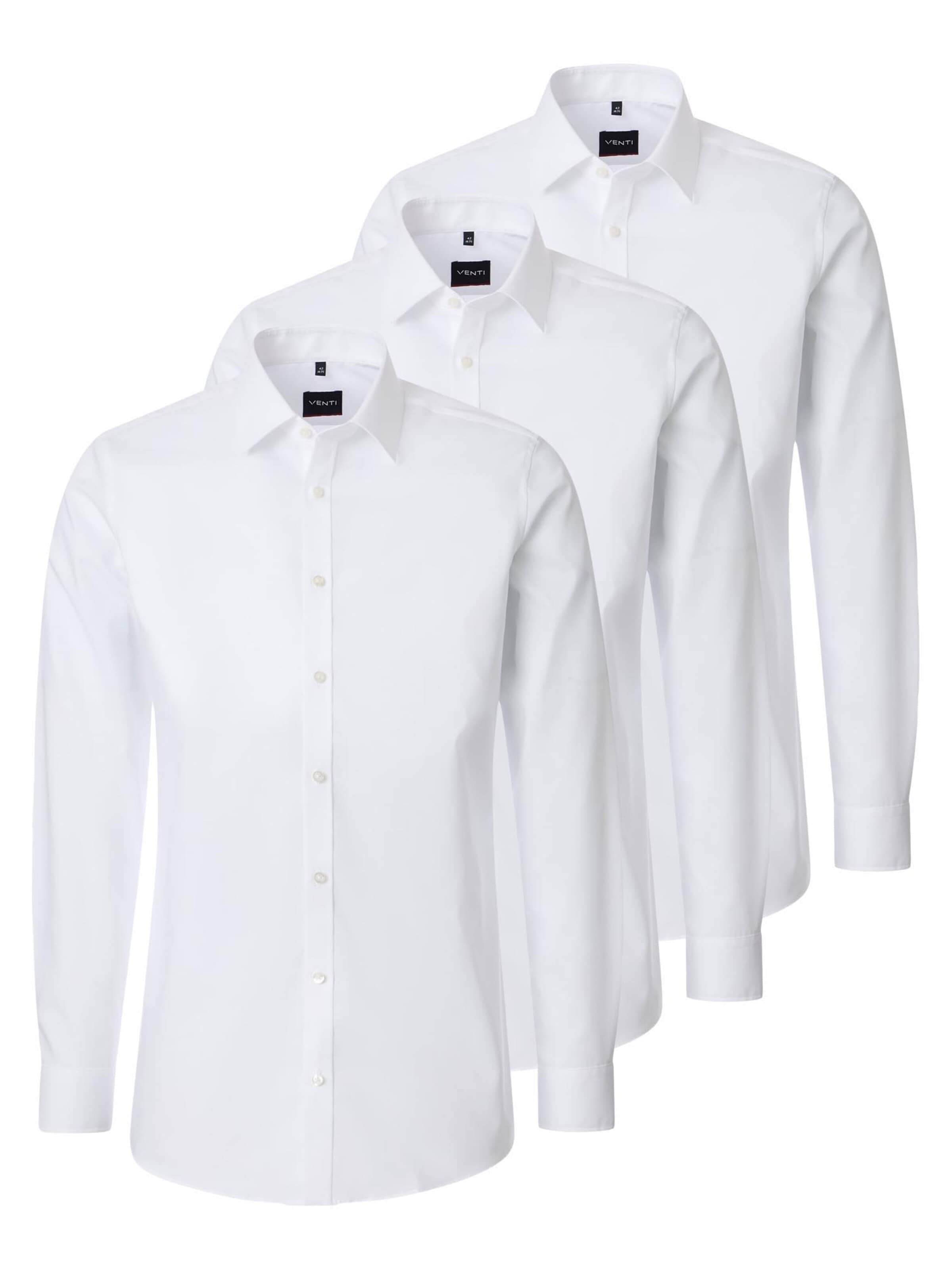 VENTI Business Shirt 'Basic' in White: front