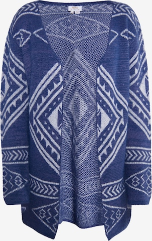 usha FESTIVAL Knit Cardigan 'Rakata' in Blue: front