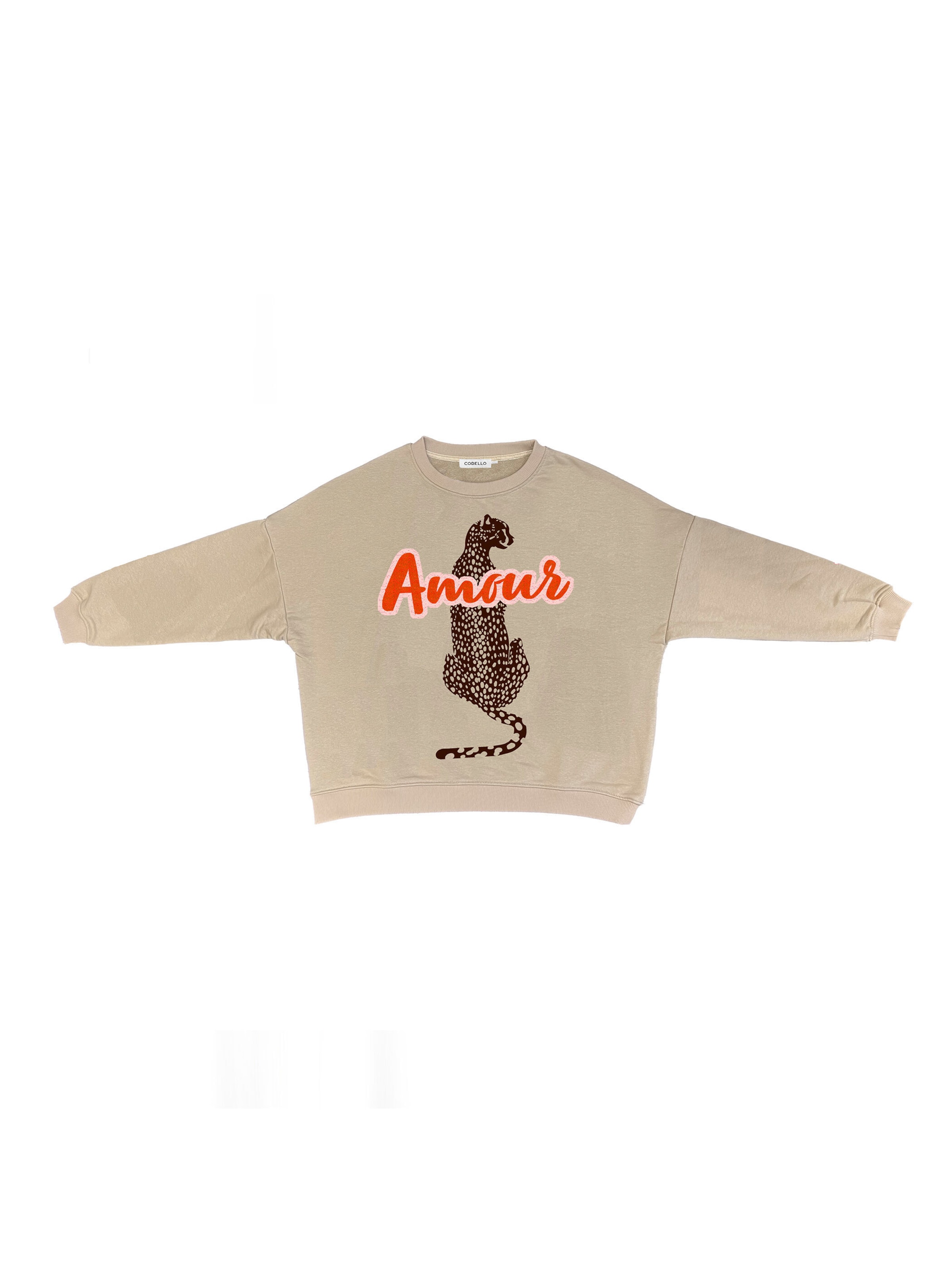 CODELLO Sweatshirt in Beige