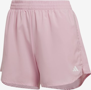 ADIDAS PERFORMANCE Workout Pants 'Aeroready Minimal' in Pink: front