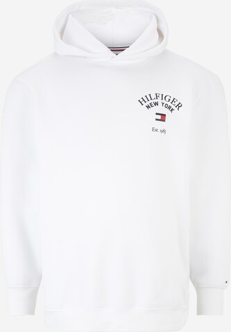 Felpa 'ARCHED VARSITY' di Tommy Hilfiger Big & Tall in bianco: frontale