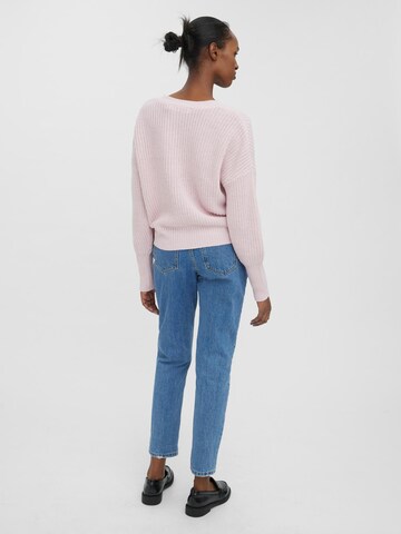 VERO MODA Knit Cardigan 'Lea' in Pink