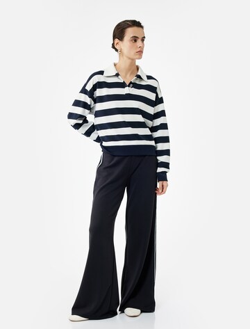 Koton Wide Leg Hose in Schwarz: Vorderseite