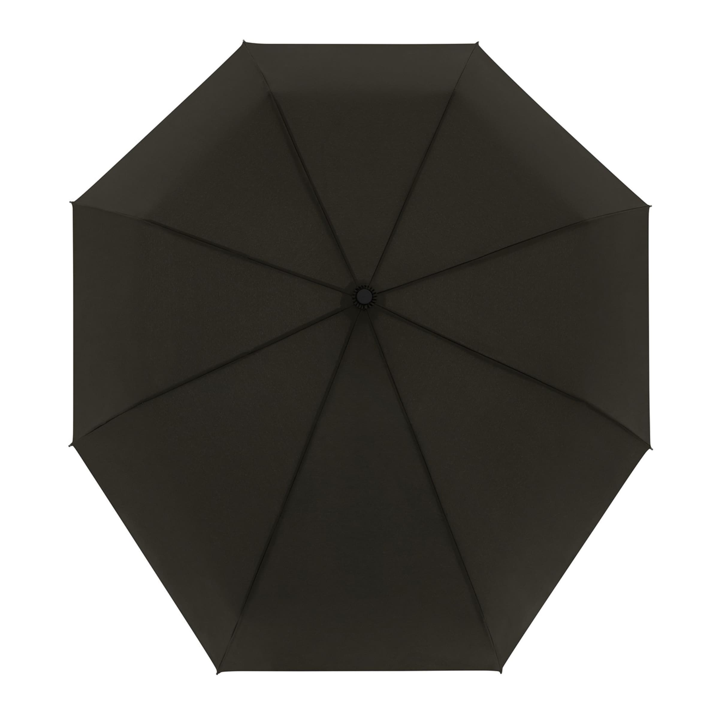 Doppler Regenschirm in Schwarz: Vorderseite