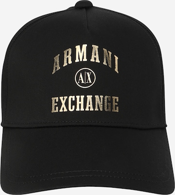 Șapcă de la ARMANI EXCHANGE pe negru: față