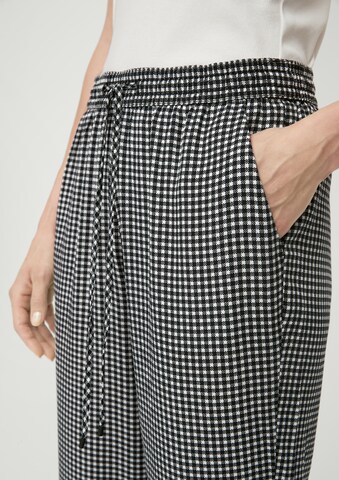 s.Oliver Tapered Broek in Zwart