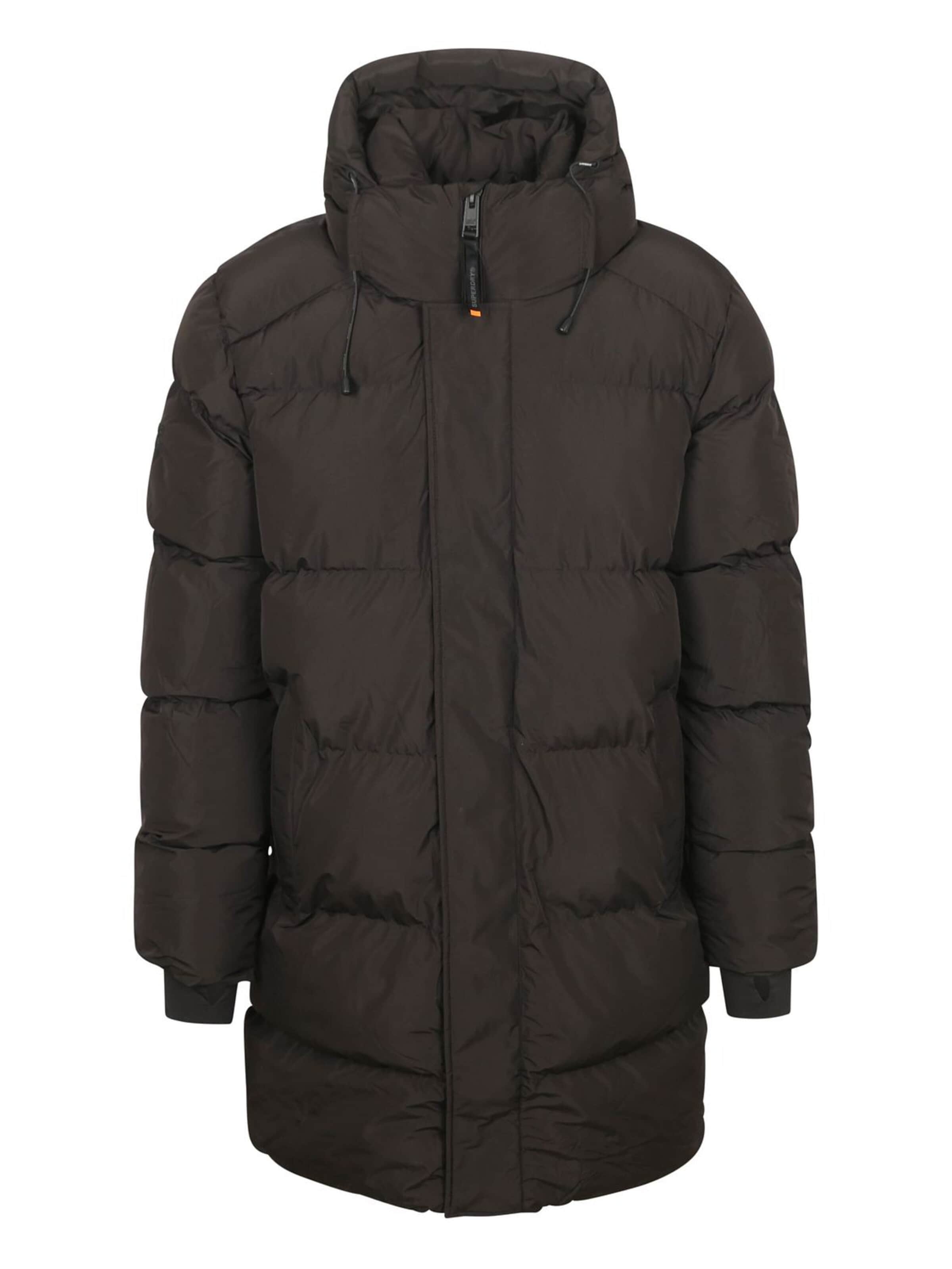 Superdry Wintermantel‌‌‌‌‌‌‌ in Schwarz: Vorderseite
