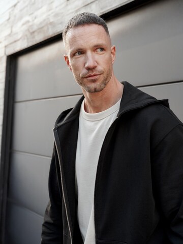 Veste de survêtement 'Essential' DAN FOX APPAREL en noir