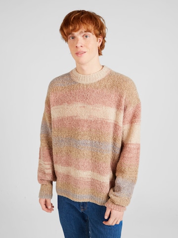 WEEKDAY Sweater 'Daniel' in Brown: front