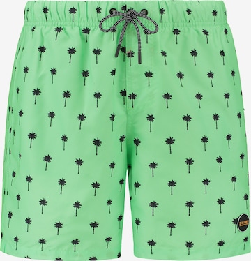 Pantaloncini da bagno 'PALM' di Shiwi in verde: frontale