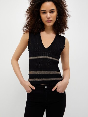 Pull-over Liu Jo en noir : devant