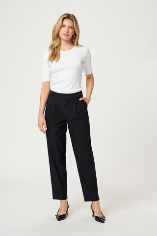 Regular Pantalon à pince 'CRComia' Cream en noir