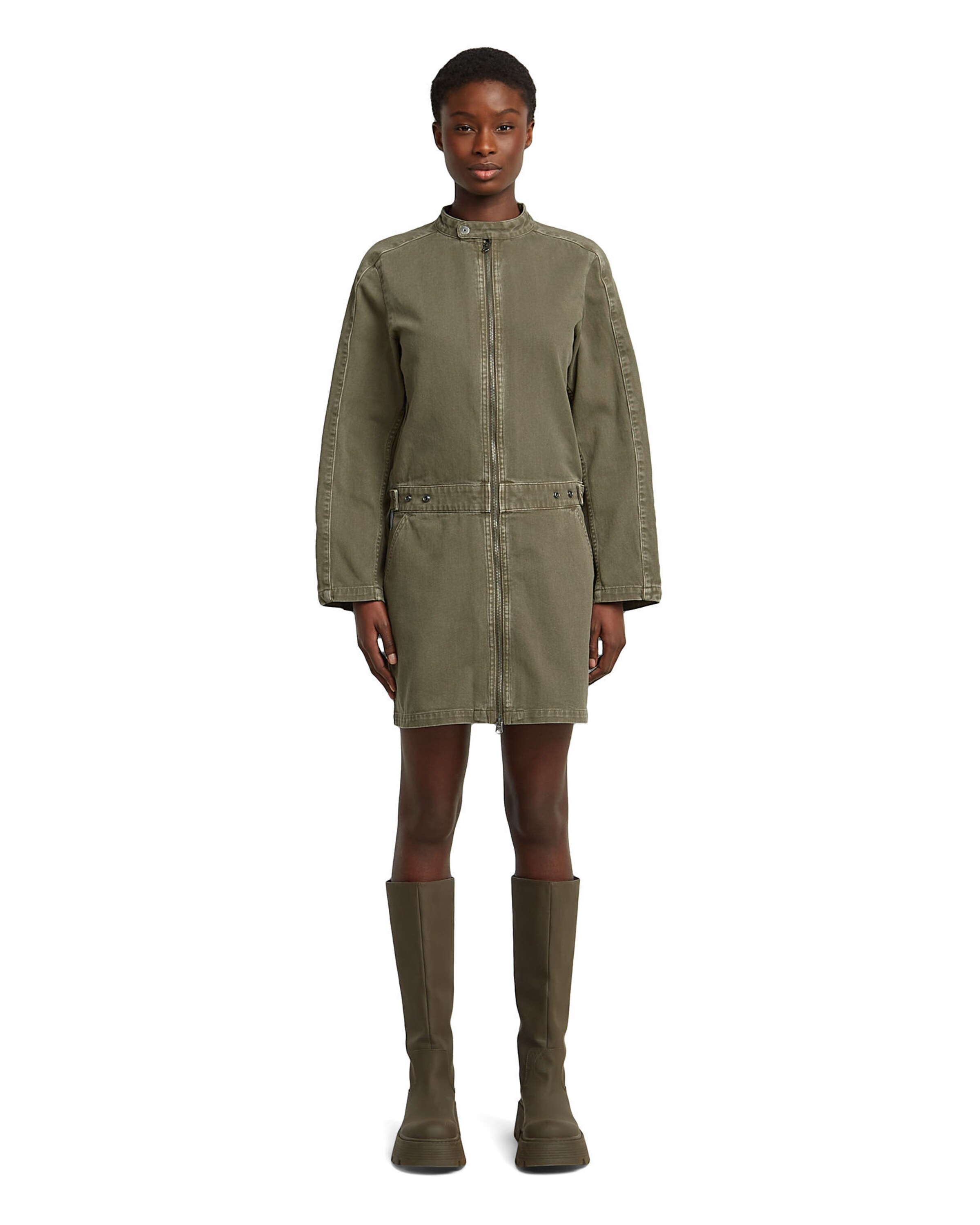 G-STAR Kleid 'The Moto' in Grün