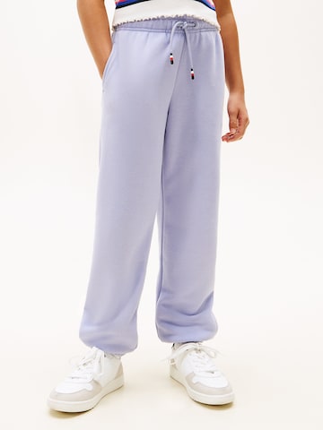 TOMMY HILFIGER Tapered Broek in Lila: voorkant