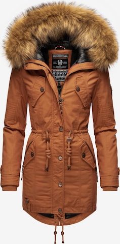 MARIKOO Winterparka 'La Viva' in Bruin: voorkant