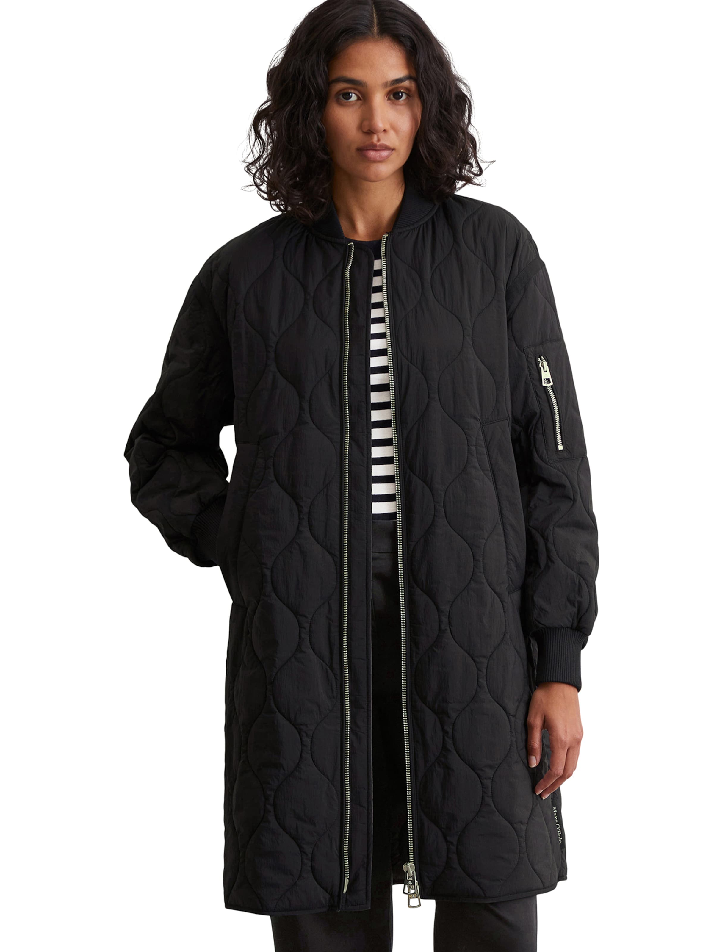 Marc O'Polo Mantel in Schwarz: Vorderseite