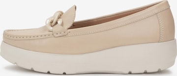 Slipper di Kazar in beige: frontale