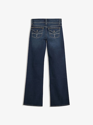 Bershka Bootcut Farmer - kék