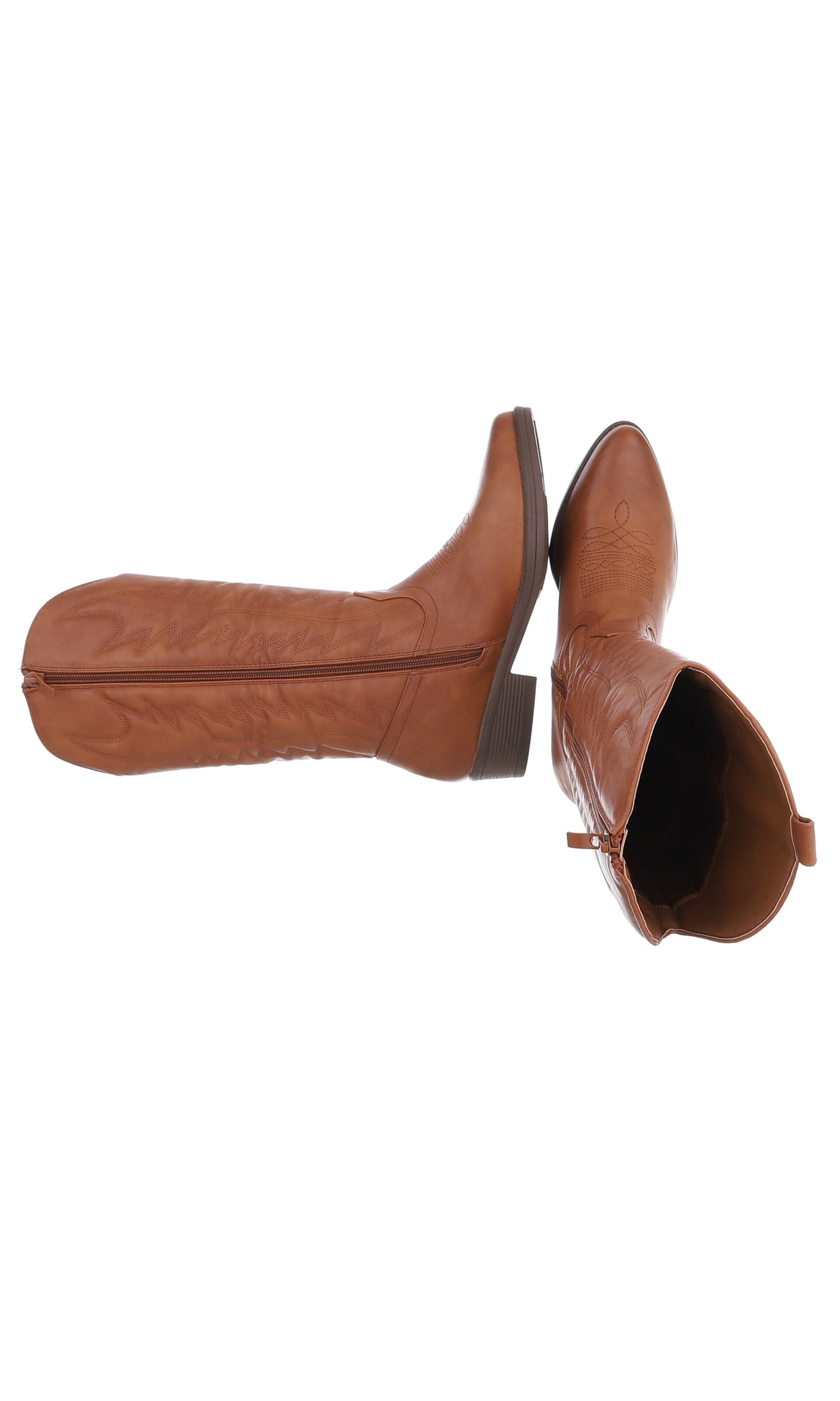 Ital-Design Cowboystiefel in Braun
