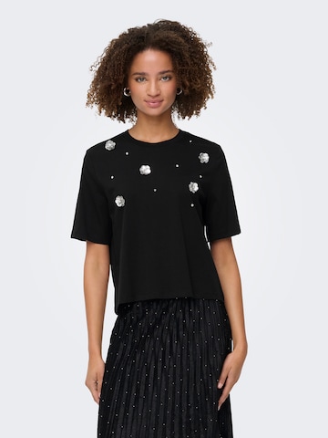 ONLY Tričko 'ONLSILVIA' – černá: přední strana