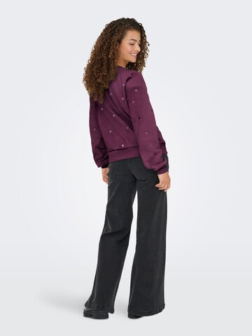 ONLY Sweatshirt 'ONLAtika' in Lila