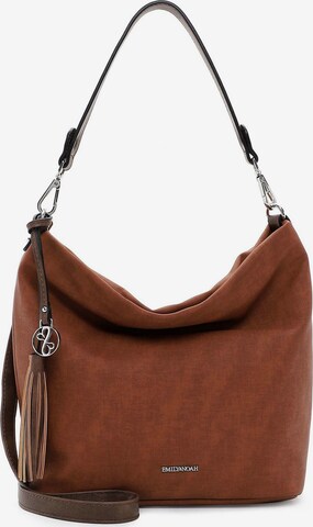 Emily & Noah Pouch 'Elke' in Brown: front