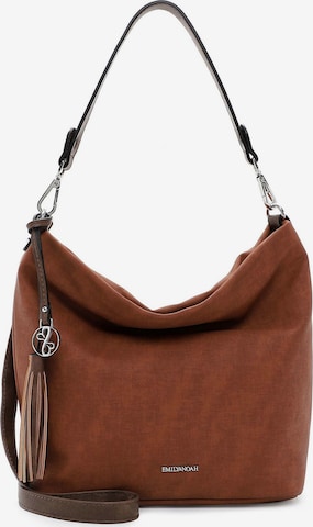 Borsa a spalla 'Elke' di Emily & Noah in marrone: frontale