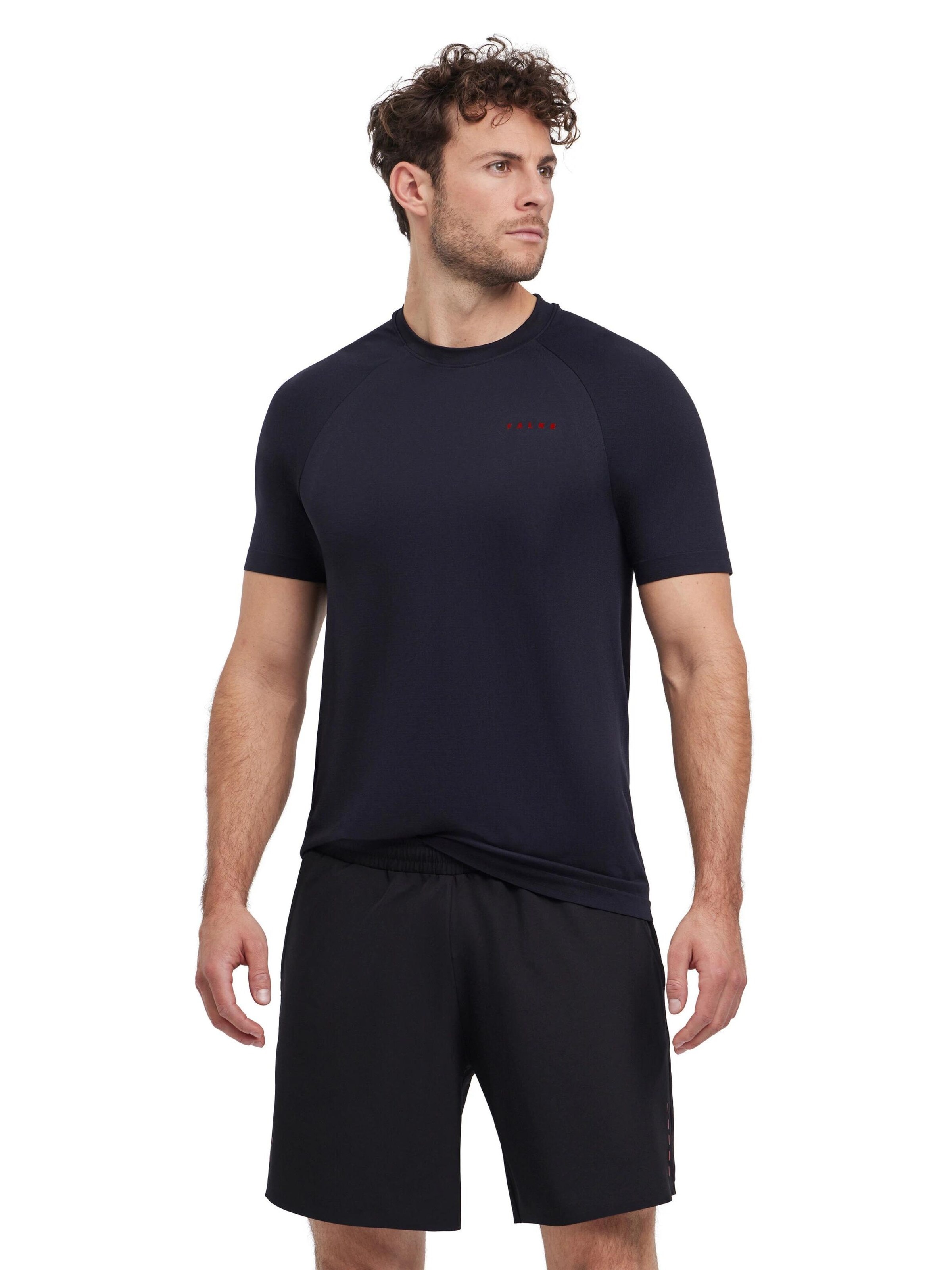 FALKE Funktionsshirt‌‌ in Schwarz: Vorderseite
