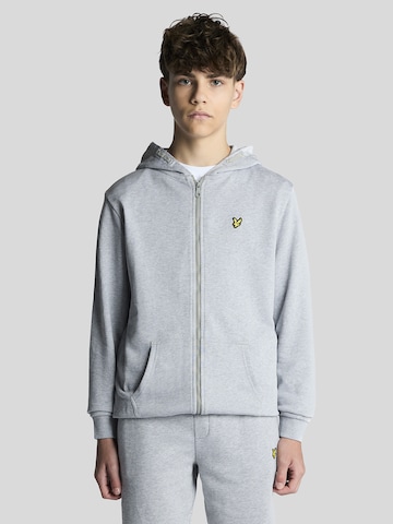 Veste de survêtement Lyle & Scott en gris : devant