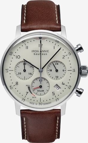 Iron Annie Analog Watch 'Bauhaus' in Brown: front