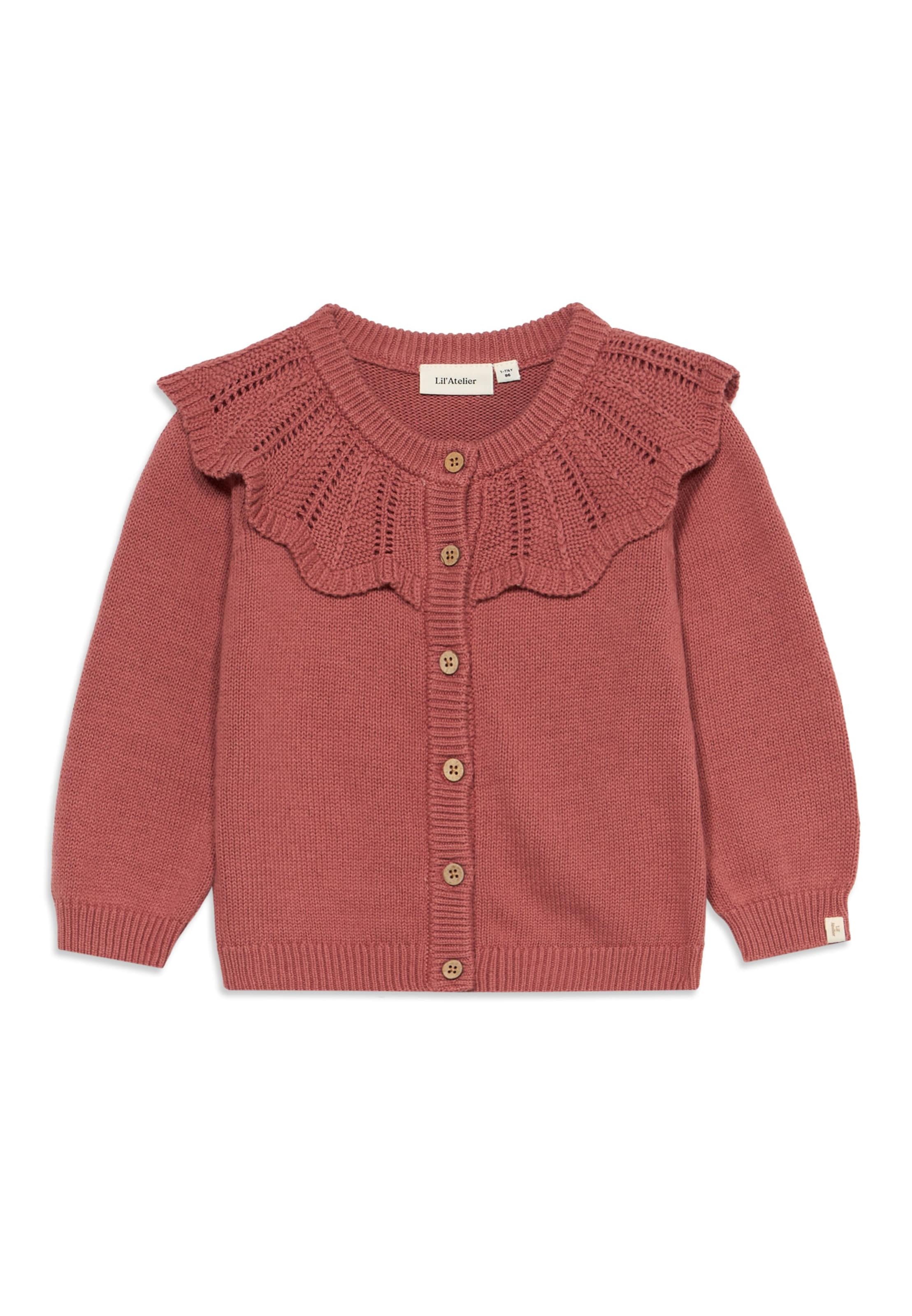 Lil'Atelier Cardigan 'NBFNODA' i pink: forside