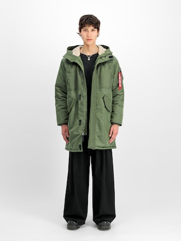 ALPHA INDUSTRIES Преходна парка в зелено: отпред