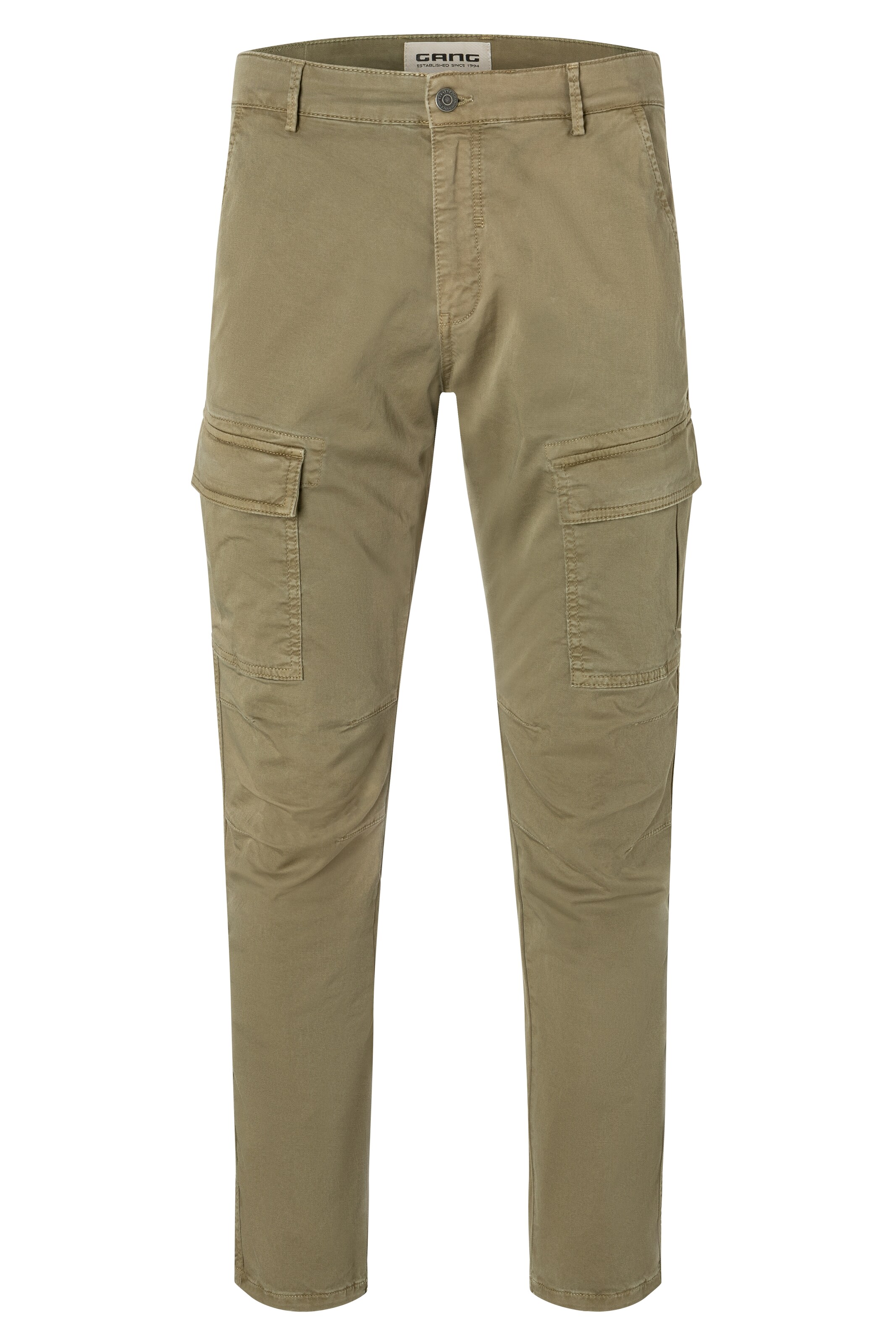Gang Regular Cargo Pants in Green: front