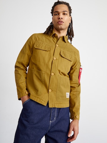 ALPHA INDUSTRIES Regular fit Átmeneti dzseki - zöld: elől