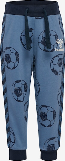 Hummel Sports trousers in 104 in Navy / Dusty blue / White, Item view