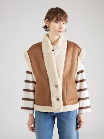 Gilet 'BIKALY' Munthe en beige : devant