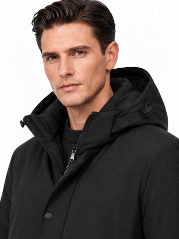 ALLTHEMEN Winter Jacket 'Nordlicht' in Black