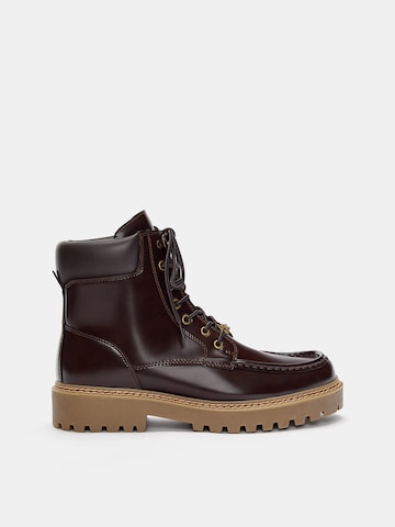 Bottines à lacets Pull&Bear en marron