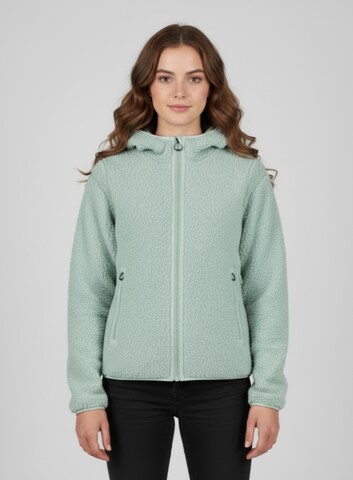 CMP Athletic Fleece Jacket in Green: front
