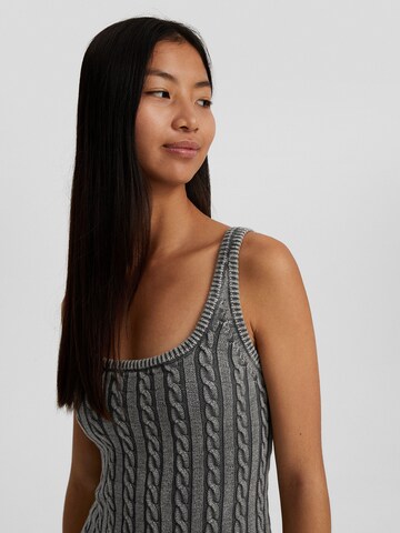 Bershka Knitted dress in Grey