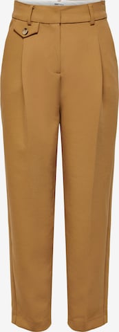 Regular Pantalon à pince 'Laurina' ONLY en marron : devant