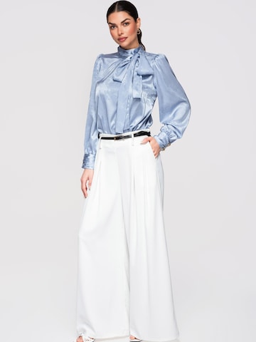 Ombre Wide Leg Bukser i hvid