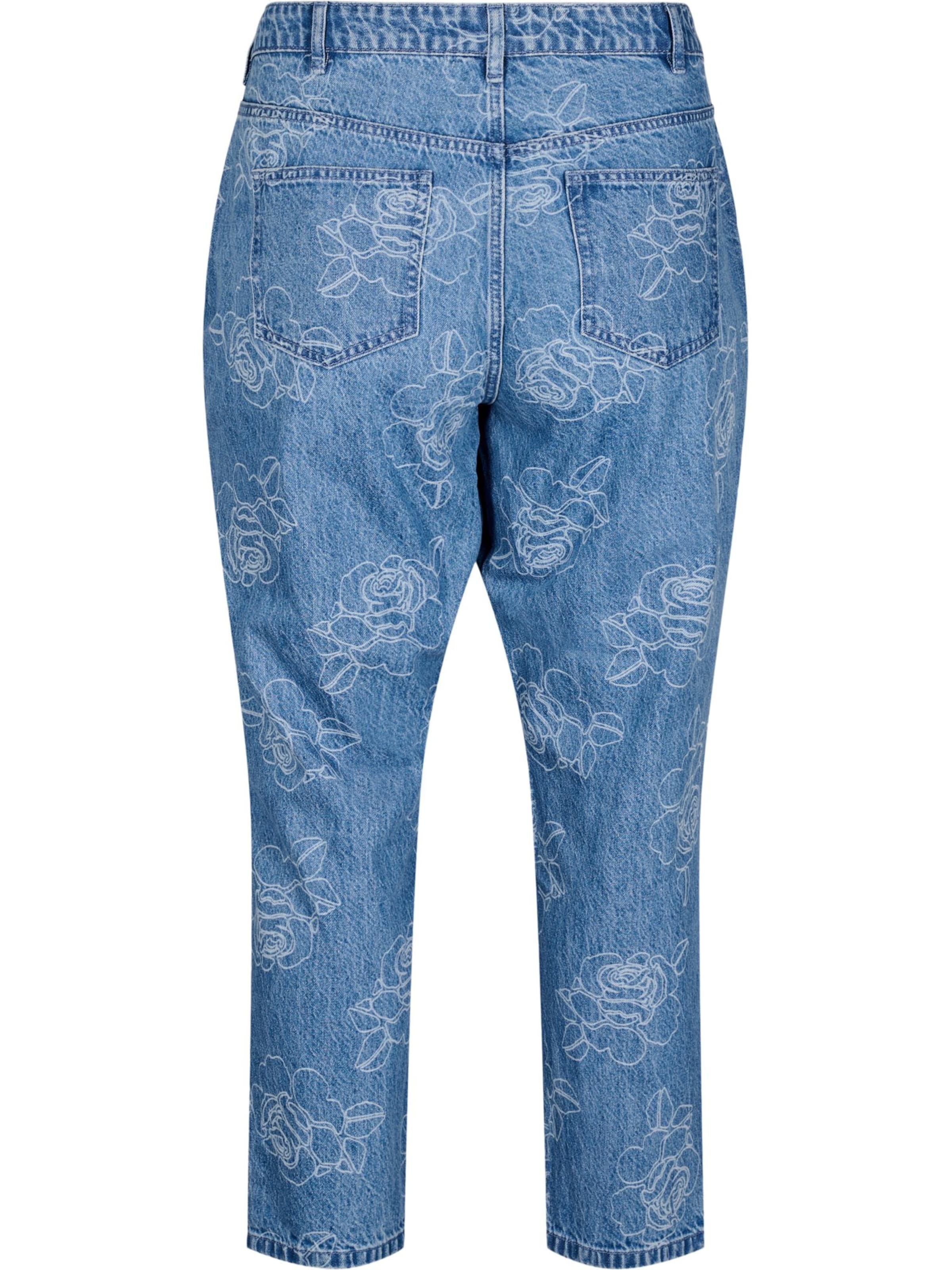 Regular Jeans 'MILLE' de la Zizzi pe albastru