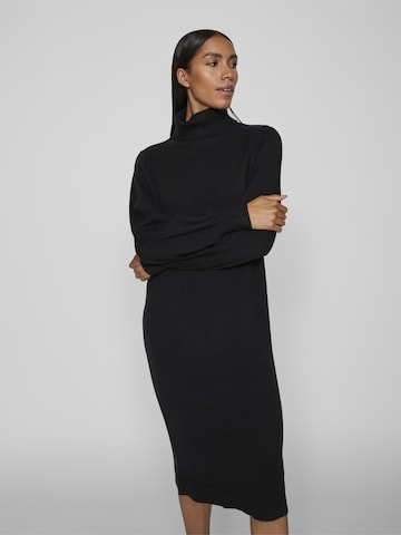 VILAPletena haljina 'Sara' - crna boja: prednji dio