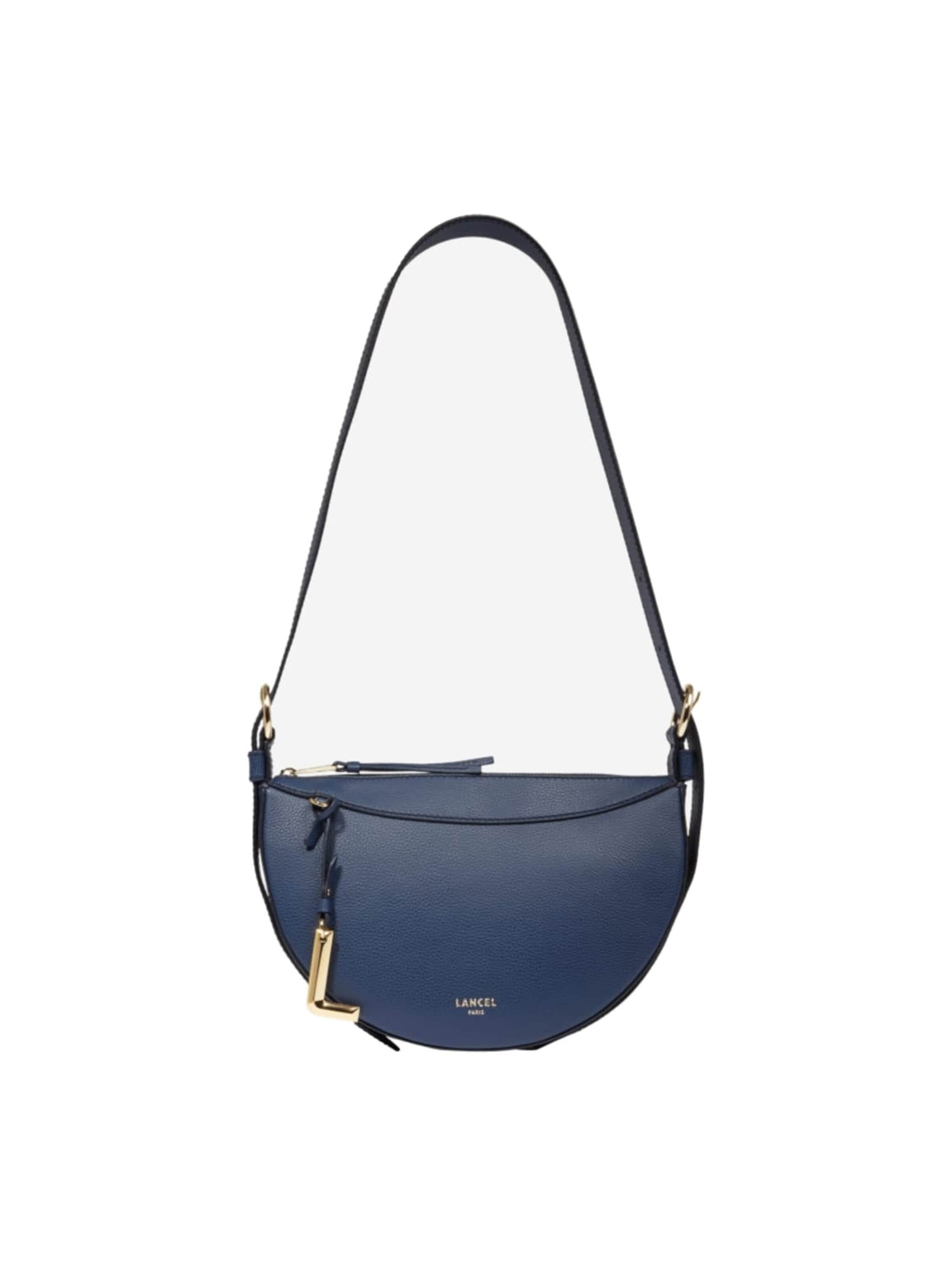 LancelRučna torbica 'Lancel Sac demi lune Faubourg Ultramarine Femme' - plava boja: prednji dio