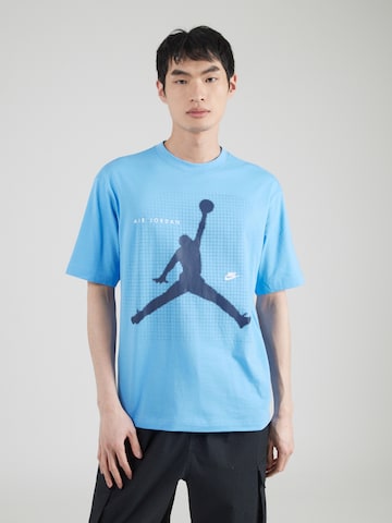 T-Shirt Jordan en bleu : devant