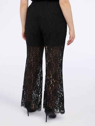 Regular Pantalon Fiorella Rubino en noir