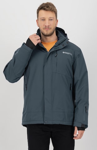 deproc Winter Jacket 'MNTRL MEN' in Grey: front