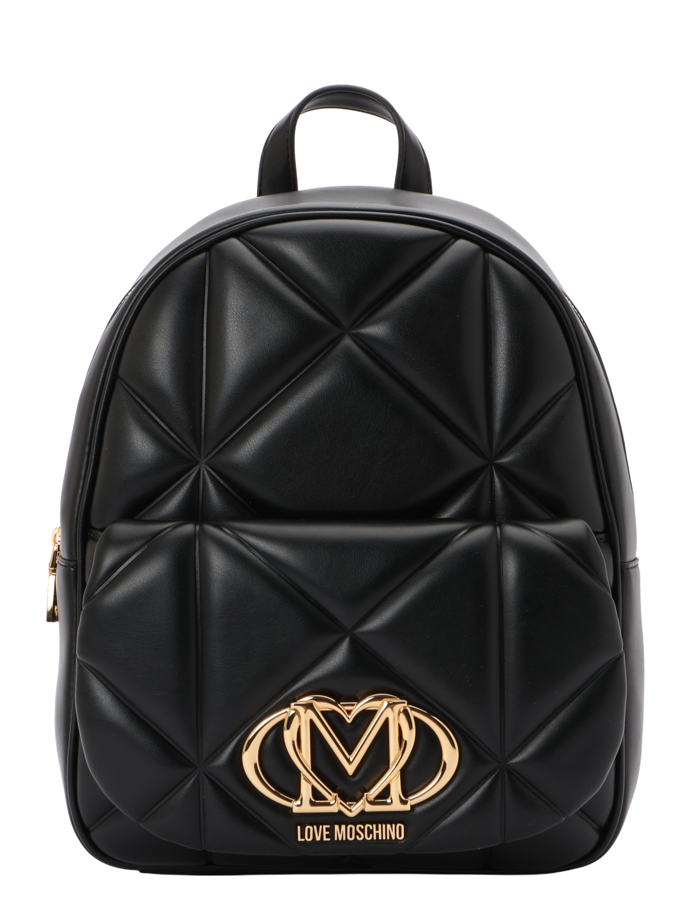 melns Love Moschino Mugursoma: no priekšpuses